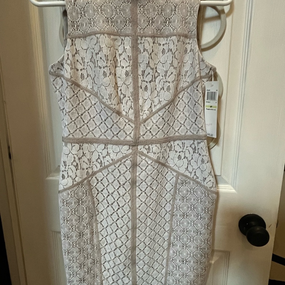 NWT! Maggy London Petites Elegant Lace Sleeveless Dress - Picture 6 of 9